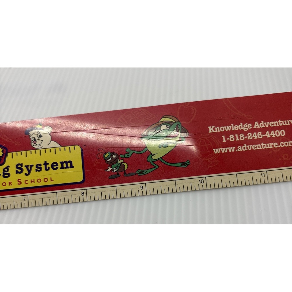 Rare Jump Start Knowledge Adventure Ruler Plastic‎ Some Scratches 12" - Picture 9 of 10